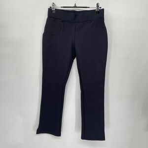 Quince‎ Woman's Ponte Pants - Kick Flare  Cropped Size Small blue